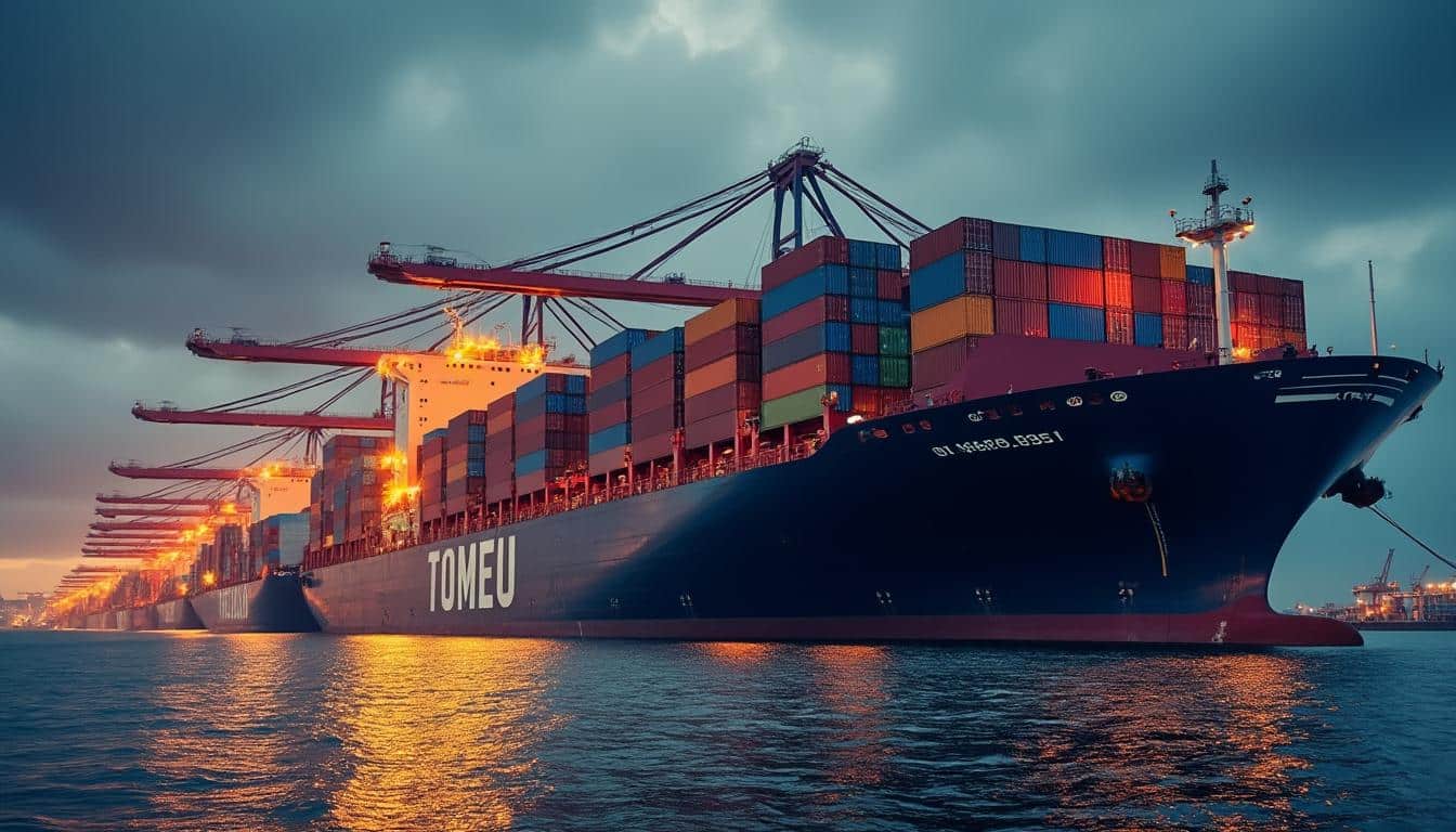 Illustration: Comprendre ce que sont les plus gros porte conteneurs et leurs critères essentiels