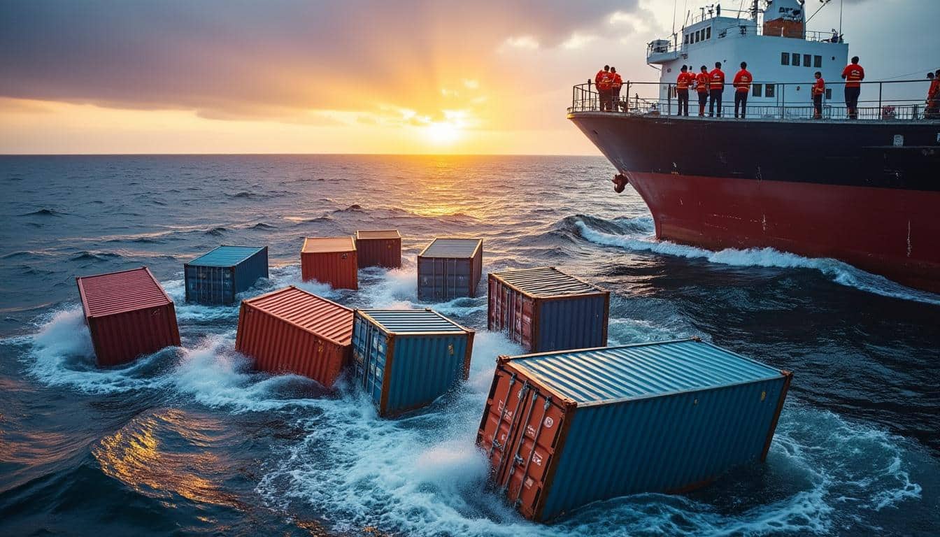 Illustration: Les chiffres clés et l’évolution du nombre de conteneurs perdus en mer