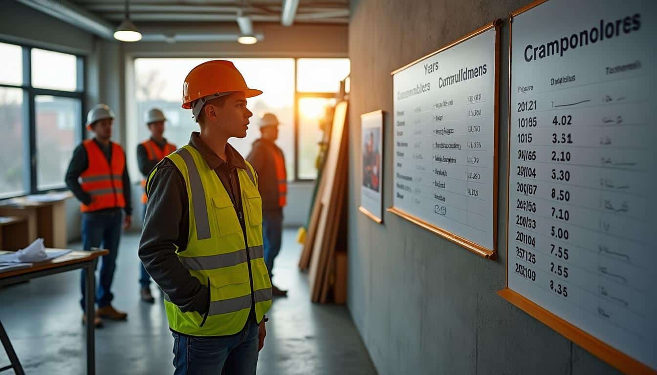 Illustration: Comment se calcule le salaire d’un apprenti BTP de 17 ans selon l’année de formation ?