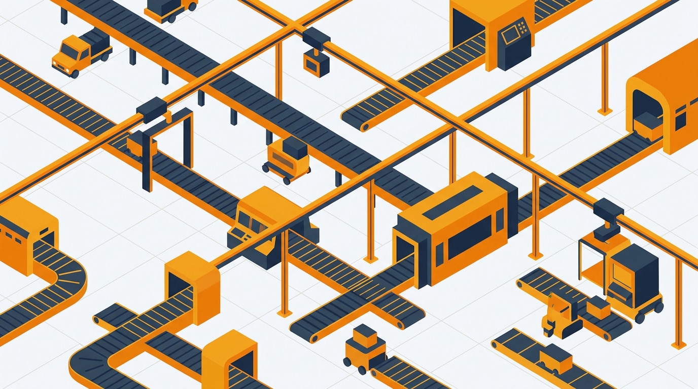 Système de convoyage industriel automatisé pour l'optimisation des flux logistiques