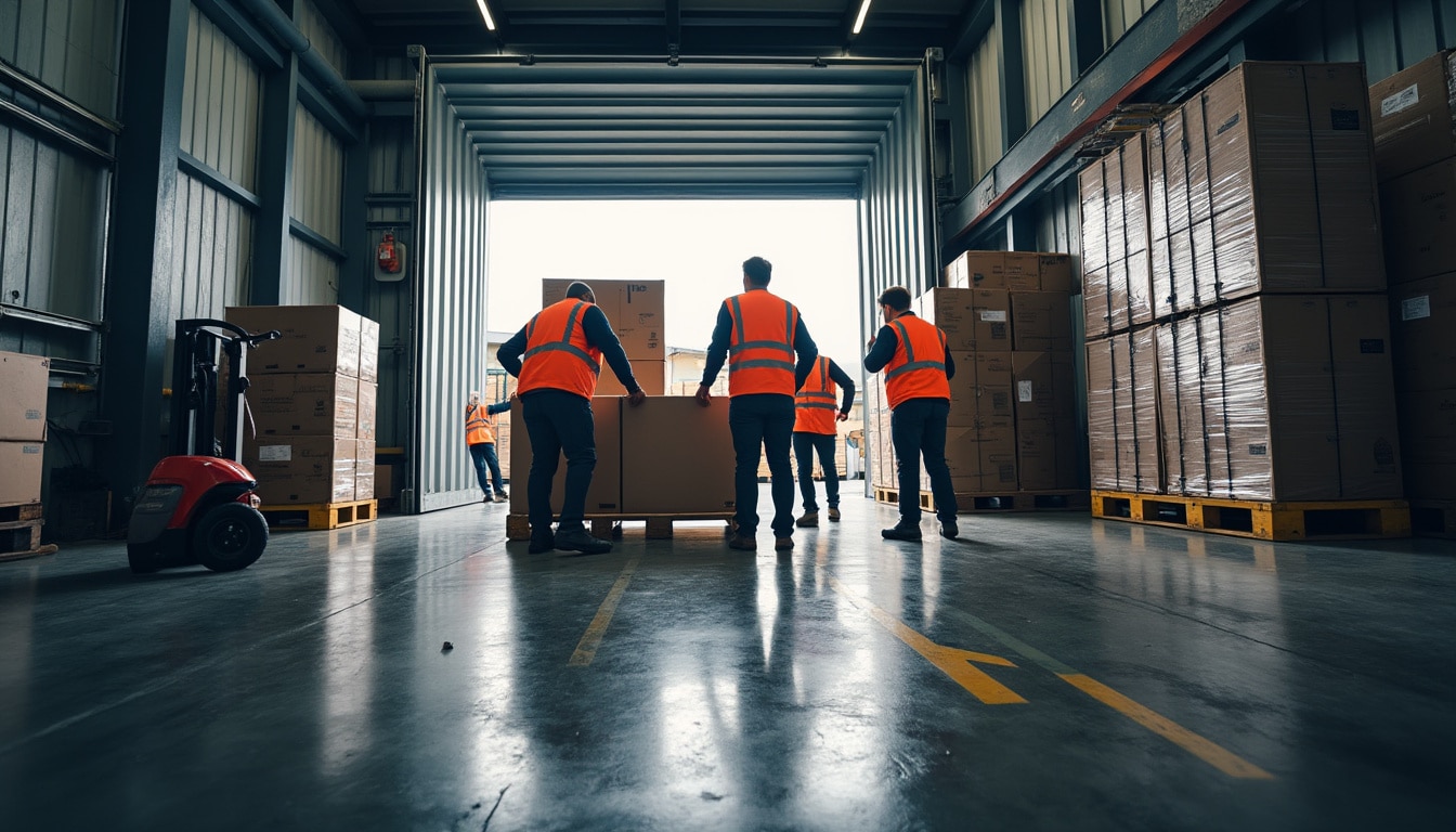 Illustration: Comprendre le concept essentiel du dépotage en logistique
